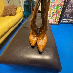 Carmel colored cowboy boots
